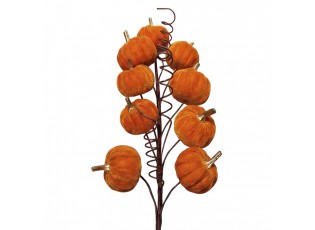 Decorative Figurine Pumpkin Orange Plastic - 56.0 cm