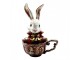 Decorative Figurine Rabbit White Plastic Figurine - 17*13*25 cm Clayre & Eef