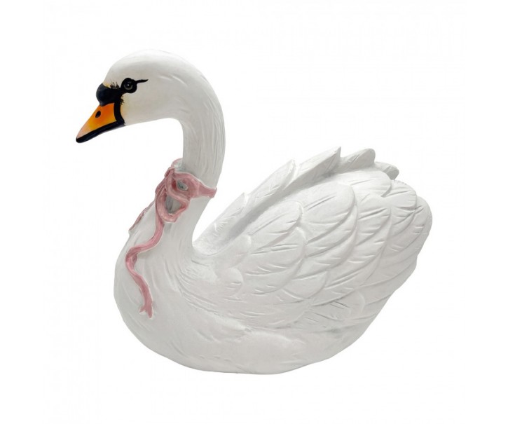 Decorative Figurine Bird White Plastic - 24*13*20 cm Clayre & Eef