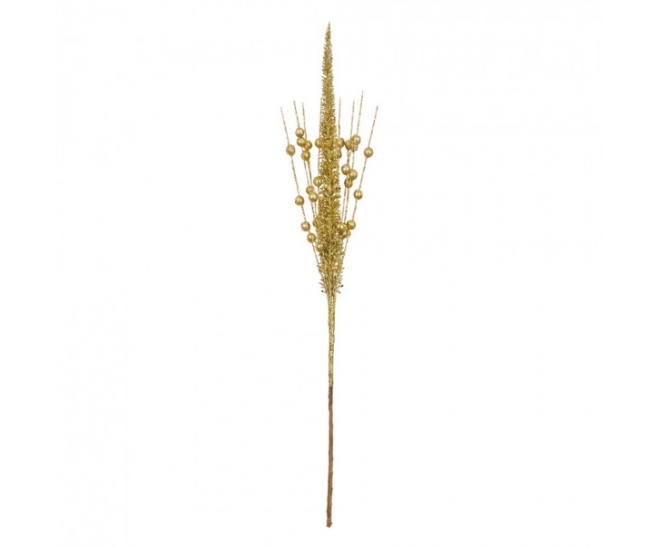 Decorative Branch Gold Colored Plastic Christmas Decoration - Clayre & Eef