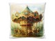 Dekorační polštář kolotoč s koníky Vintage Carousel - 45*45*4 cm Clayre & Eef
