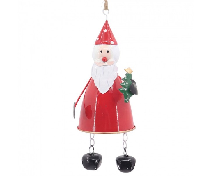 Christmas Ornament Santa Claus Red Metal - 29.0 cm Clayre & Eef