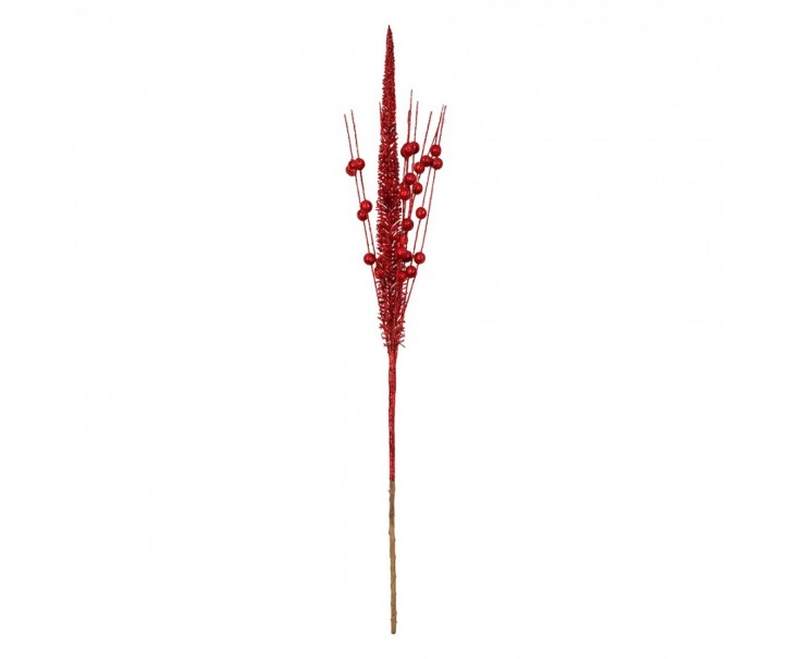 Decorative Branch Red Plastic Christmas Decoration - Clayre & Eef