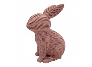 Decorative Figurine Rabbit Pink Plastic - 17*10*21 cm