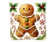 Vánoční dekorační polštář Perníček GingerBread - 45*45*4 cm Clayre & Eef