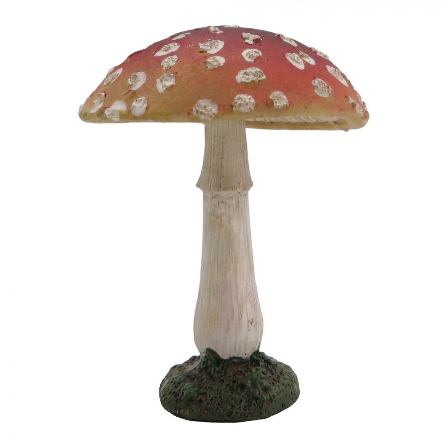 Dekorativní figurka muchomůrka - Ø 7*10 cm