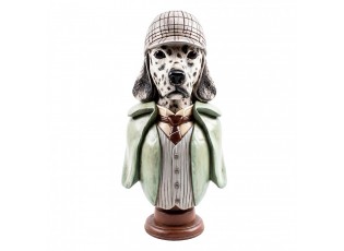 Decorative Figurine Dog White Plastic Figurine - 19*20*40 cm
