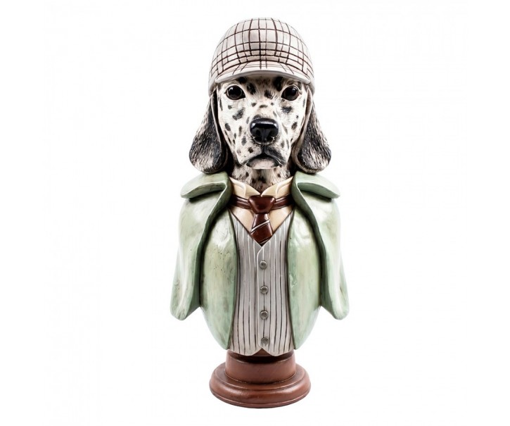 Decorative Figurine Dog White Plastic Figurine - 19*20*40 cm Clayre & Eef