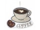 Plyšový ručník pro hosty Coffee - 20*1*22 cm Clayre & Eef