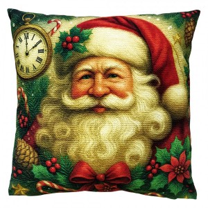 Dekorativní vánoční polštář Santa - 45*45*4 cm
