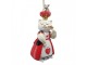 Christmas Ornament Cat White Plastic - 5*4*10 cm Clayre & Eef