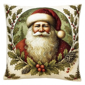 Dekorativní vánoční polštář Santa - 45*45*4 cm