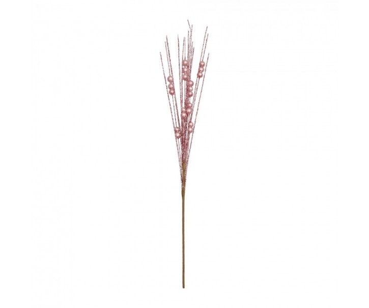 Decorative Branch Pink Plastic Christmas Decoration - Clayre & Eef