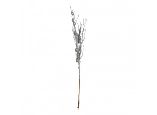 Decorative Branch Silver Colored Plastic Christmas Decoration - 