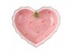 Růžová keramická miska ve tvaru srdce Sweet Hearts - 20*20*4 cm Clayre & Eef