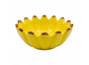 Decorative Bowl Flower Yellow Ceramic Decorative Bowl - ? 14*8 cm