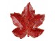 Decorative Bowl Leaf Red Ceramic Decorative Bowl - 20*19*4 cm Clayre & Eef