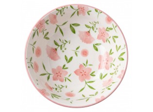 Elegantní keramická miska s jemným květinovým motivem - Ø 10*5 cm