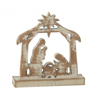 Přírodní Betlém s patinou Nativity - 18*5*16 cm
