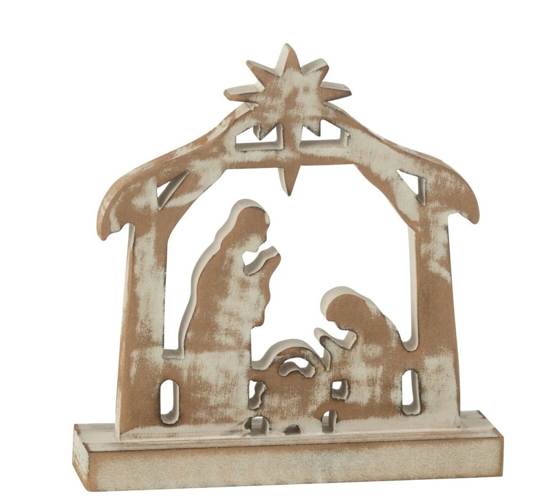 Přírodní Betlém s patinou Nativity - 18*5*16 cm