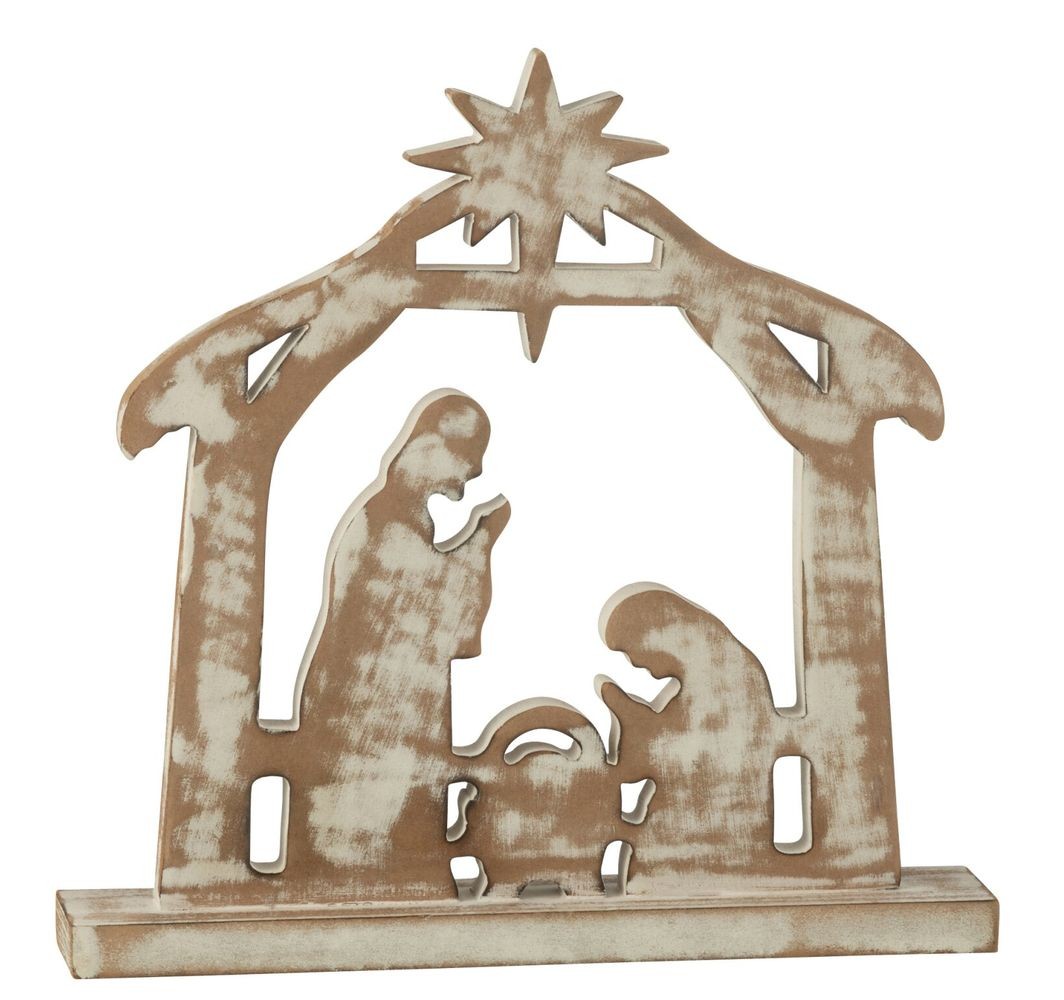 Přírodní Betlém s patinou Nativity - 28*5*30 cm