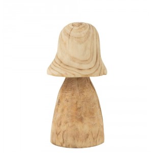Přírodní dřevěná dekorace houba Mushroom S - Ø 15*32 cm