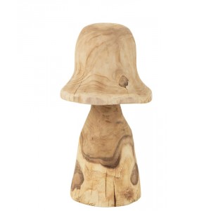 Přírodní dřevěná dekorace houba Mushroom M - Ø 20*42 cm
