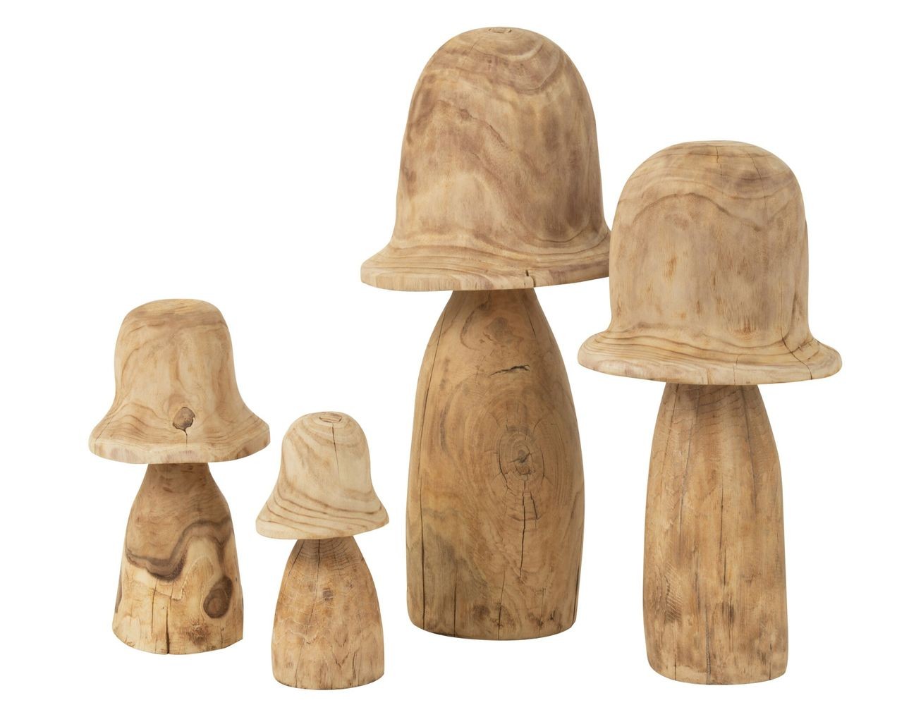 Přírodní dřevěná dekorace houba Mushroom L - Ø 32*60 cm