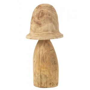 Přírodní dřevěná dekorace houba Mushroom XL - Ø 35*70 cm