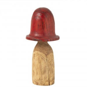 Přírodní dřevěná dekorace houba Mushroom XL - Ø 35*70 cm