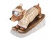 Dekorace jezevčík v lyžařském obleku Dachshund - 50*23*29 cm Clayre & Eef