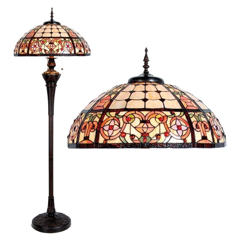 Stojací lampa Tiffany - Ø 56*165 cm 3x E27 / Max 60W
