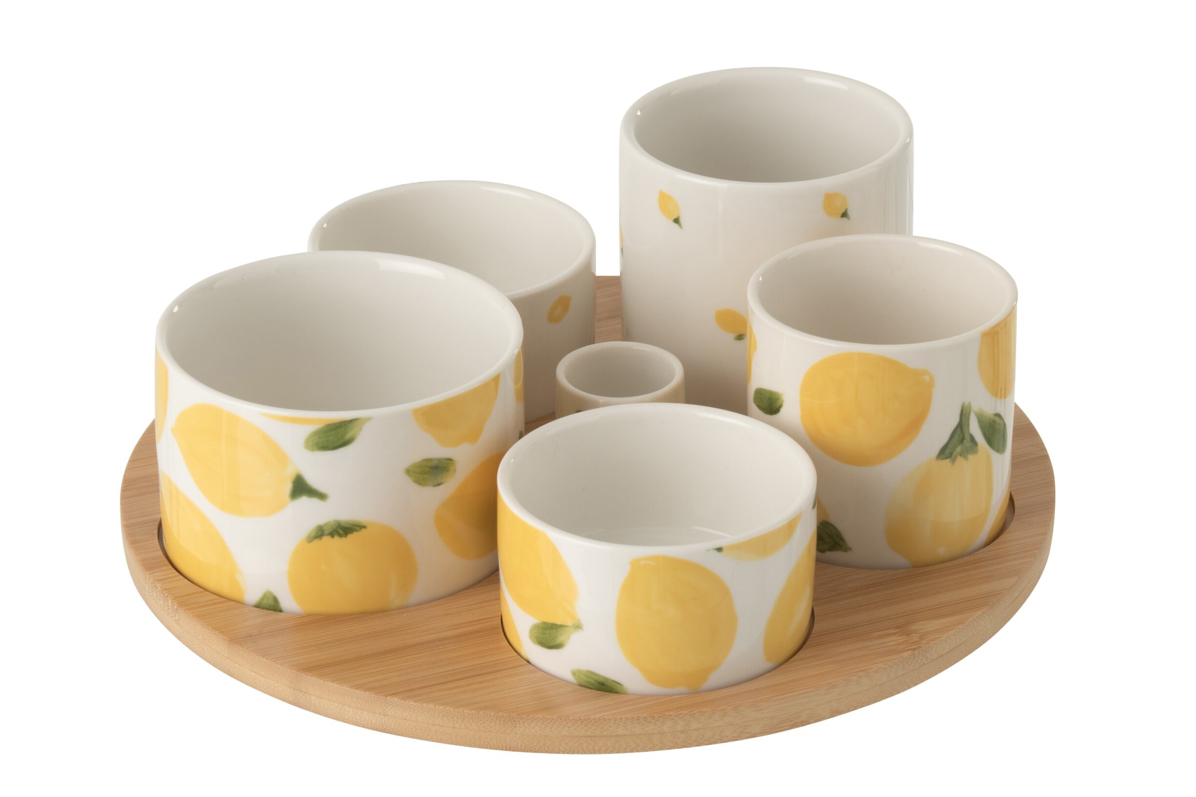 Veliká sada na předkrmy s motivem citrónů Casa Limone - Ø 13*8 cm