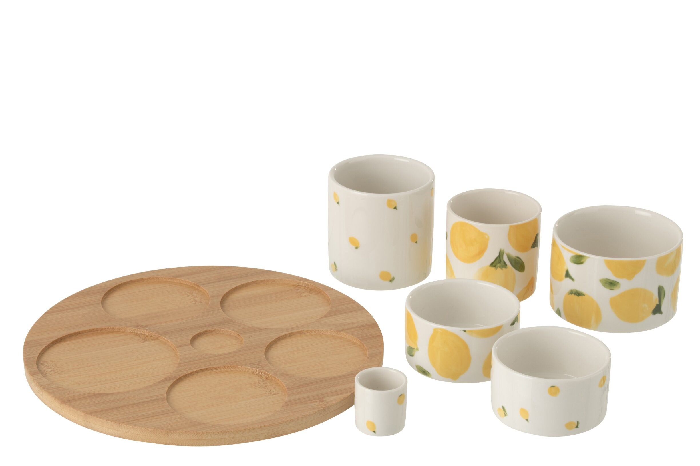 Veliká sada na předkrmy s motivem citrónů Casa Limone - Ø 13*8 cm