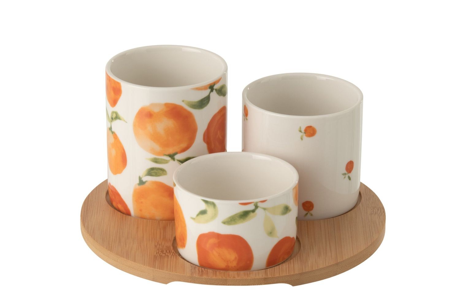 Malá sada na předkrmy s motivem pomerančů Casa Naranja - Ø 8*9 cm