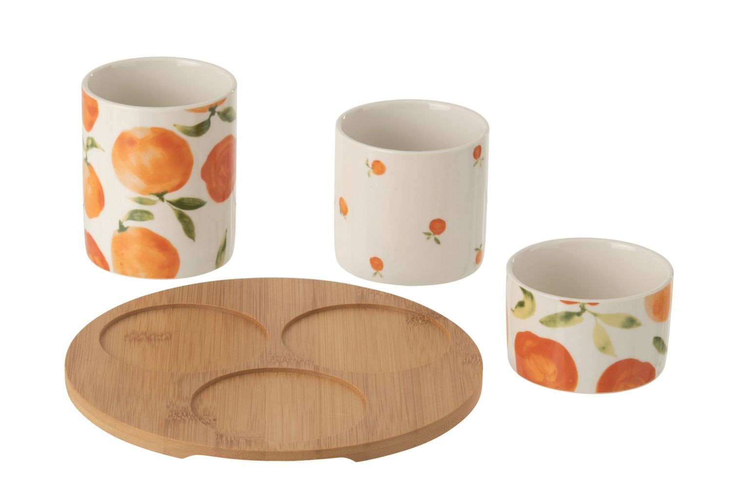 Malá sada na předkrmy s motivem pomerančů Casa Naranja - Ø 8*9 cm