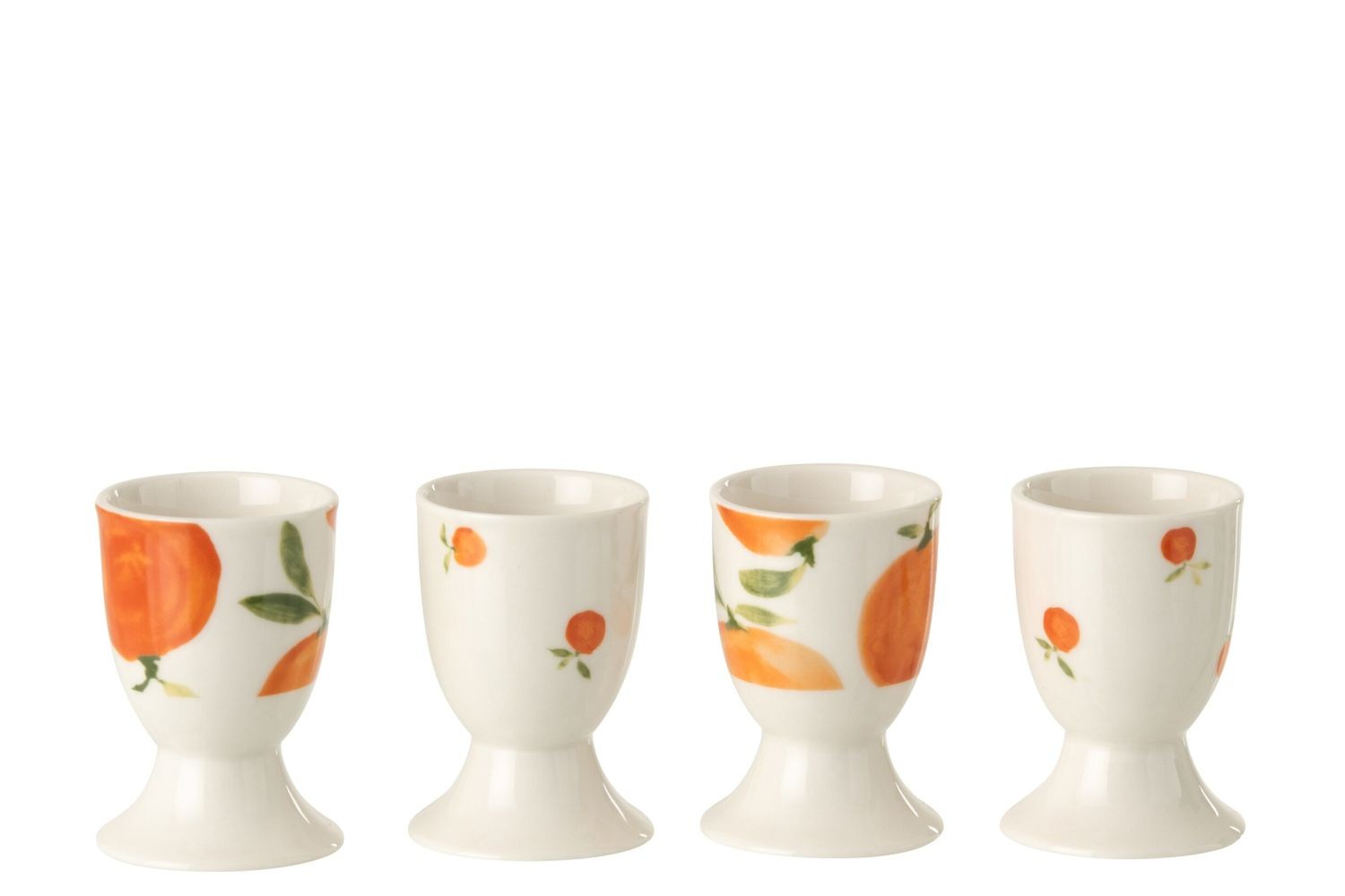 Sada 4 keramických kalíšků na vajíčka Casa Naranja - Ø 5*7 cm
