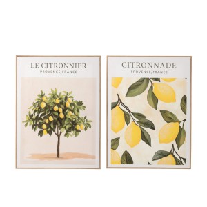 Sada 2 obrazů Citronnier - 45*60*2,5 cm