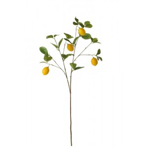 Dekorační umělá větvička s citróny Lemon Branch - 23*8*84 cm