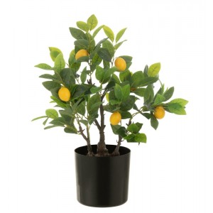 Dekorační umělá rostlina citrónovník v květináči Lemon Tree - 45*32*60 cm
