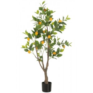 Dekorační umělá rostlina citrónovník v květináči Lemon Tree - 60*48*130 cm