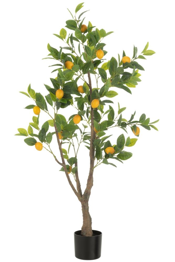 Dekorační umělá rostlina citrónovník v květináči Lemon Tree - 60*48*130 cm