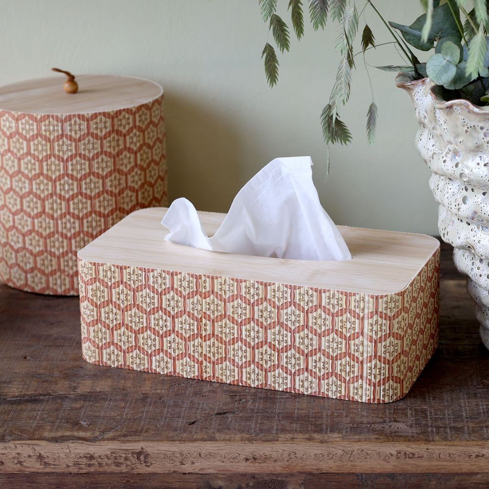 Bambusový zásobník na papírové kapesníky Amilly Box - 25*13*8 cm