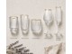 Elegantní sklenice na vodu se zlatým okrajem - Ø 7*13 cm / 300 ml Clayre & Eef