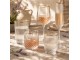 Elegantní sklenice na vodu se zlatým okrajem - Ø 8*10 cm / 320 ml Clayre & Eef