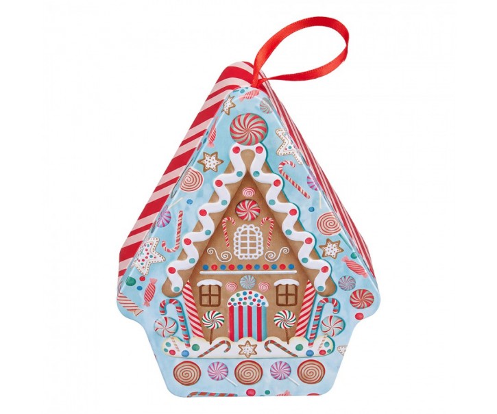 Storage Tin House Red Metal - 10*13*6 cm Clayre & Eef