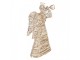Christmas Decoration With LED Lighting Angel 22x8x30 Cm / 3xAA Gold Colored Metal - LED 22*8*30 cm / 3*AA Clayre & Eef