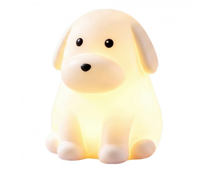 Night Light Dog White Plastic - Clayre & Eef