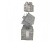 Christmas Decoration With LED Lighting Gift 25x25x97 Cm / 3xAA Silver Colored Metal - LED 25*25*97 cm / 3*AA Clayre & Eef