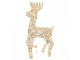 Christmas Decoration With LED Lighting Deer 38x15x76 Cm / 3xAA Gold Colored Metal - 38*25*76 cm / 3*AA Clayre & Eef